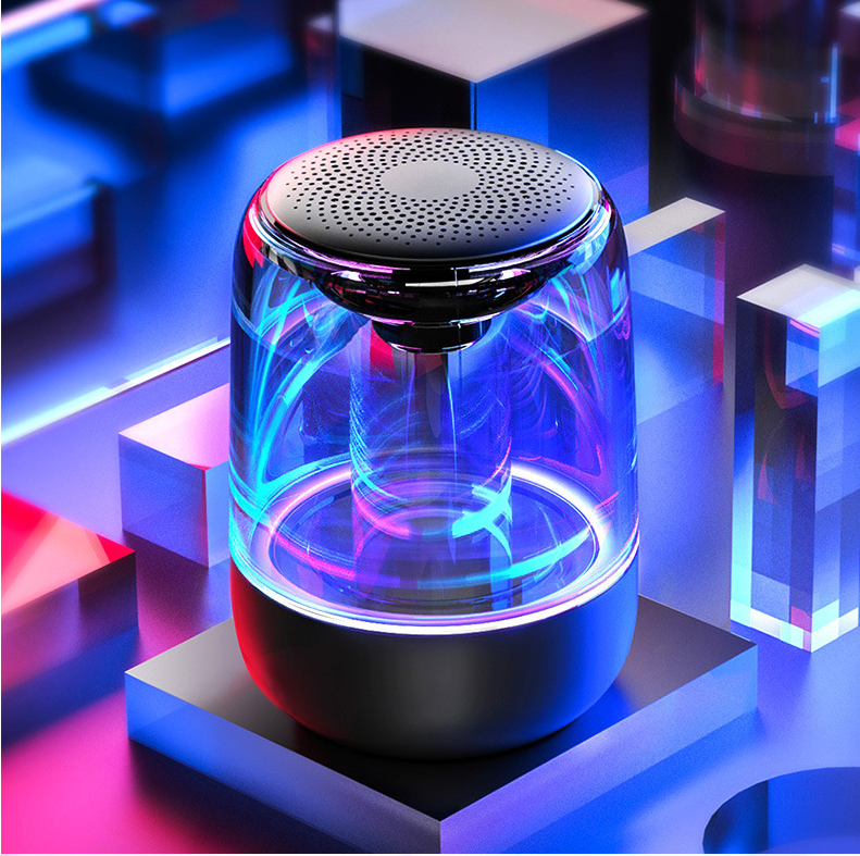 Portable Speakers Bluetooth Column Wireless Bluetooth Speaker Powerful Bass Radio with Variable Color LED Light - Image 6