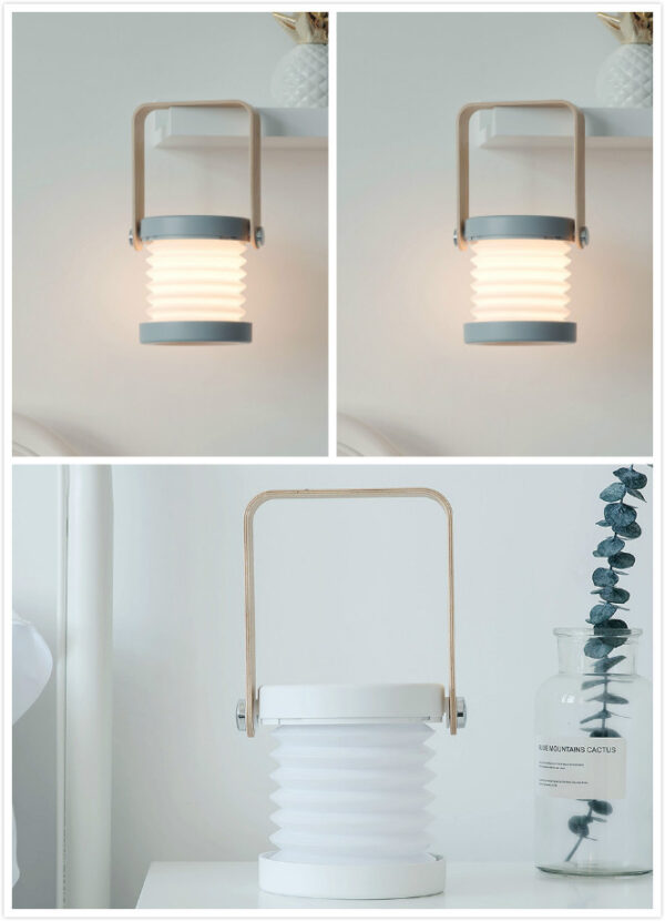 Foldable Touch Dimmable Reading LED Night Light Portable Lantern Lamp USB Rechargeable For Home Decor - Image 25