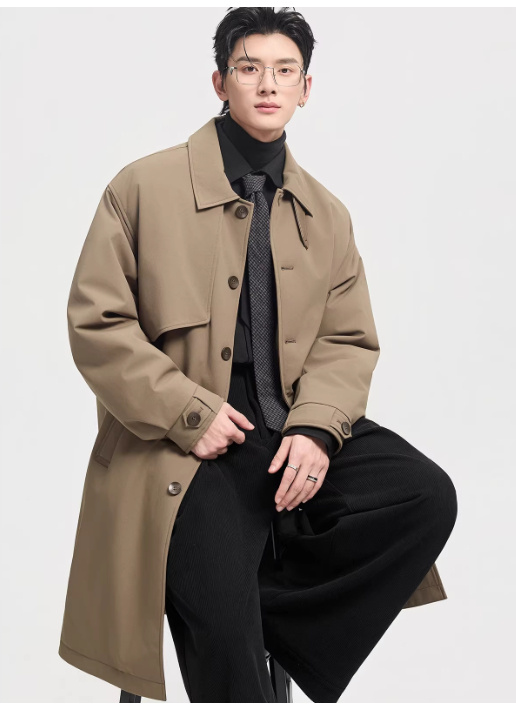 Men's Mid-Length Down Jacket For Winter - Image 5