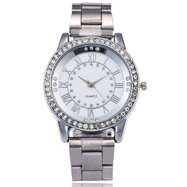 Vansvar Brand Rose Gold Watch Luxury Women Dress Rhinestone Quartz Watch Casual Women Stainless Steel Wristwatches Female Clock - Image 7