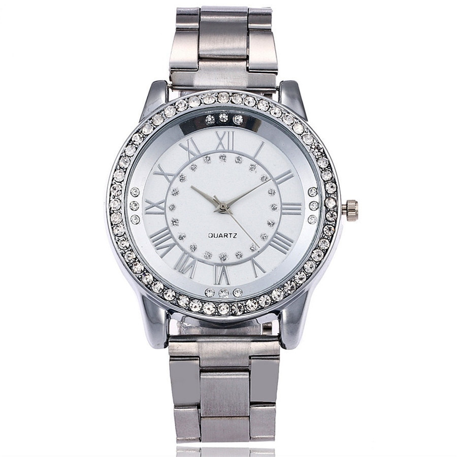 Vansvar Brand Rose Gold Watch Luxury Women Dress Rhinestone Quartz Watch Casual Women Stainless Steel Wristwatches Female Clock - Image 7