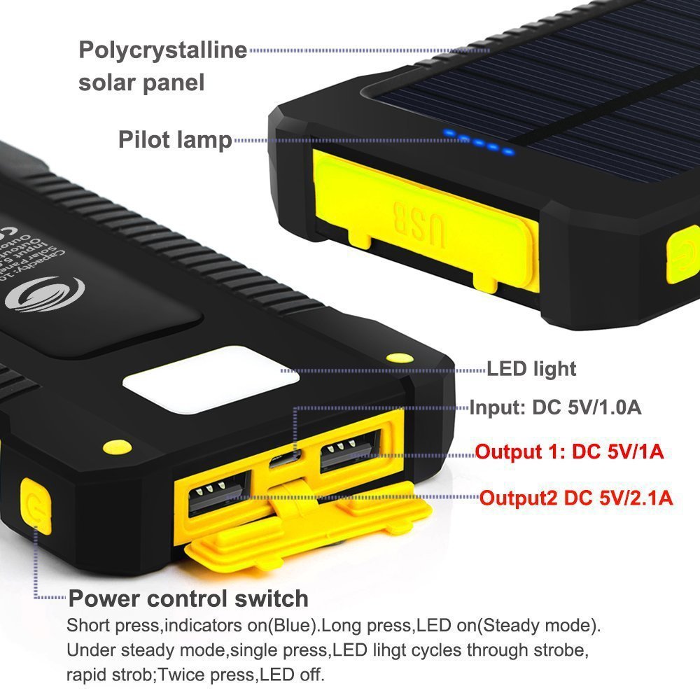 Universal Ultra-thin Mobile Phone Solar Charger Camping Lights - Image 3