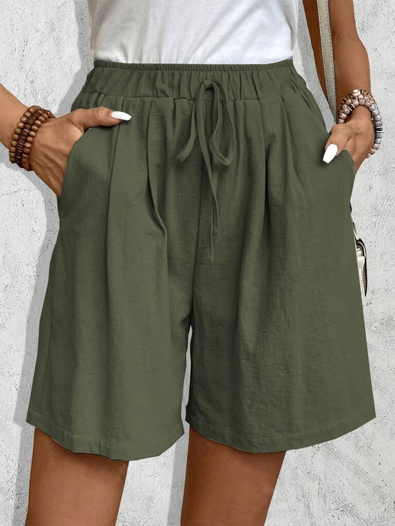 Ice Silk Wide-leg Shorts Casual And Versatile