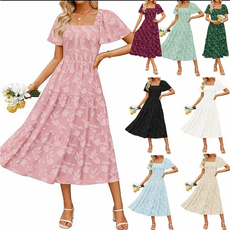 Best-selling Solid-color Off-shoulder High-waist Maxi Dress For Women - Image 10