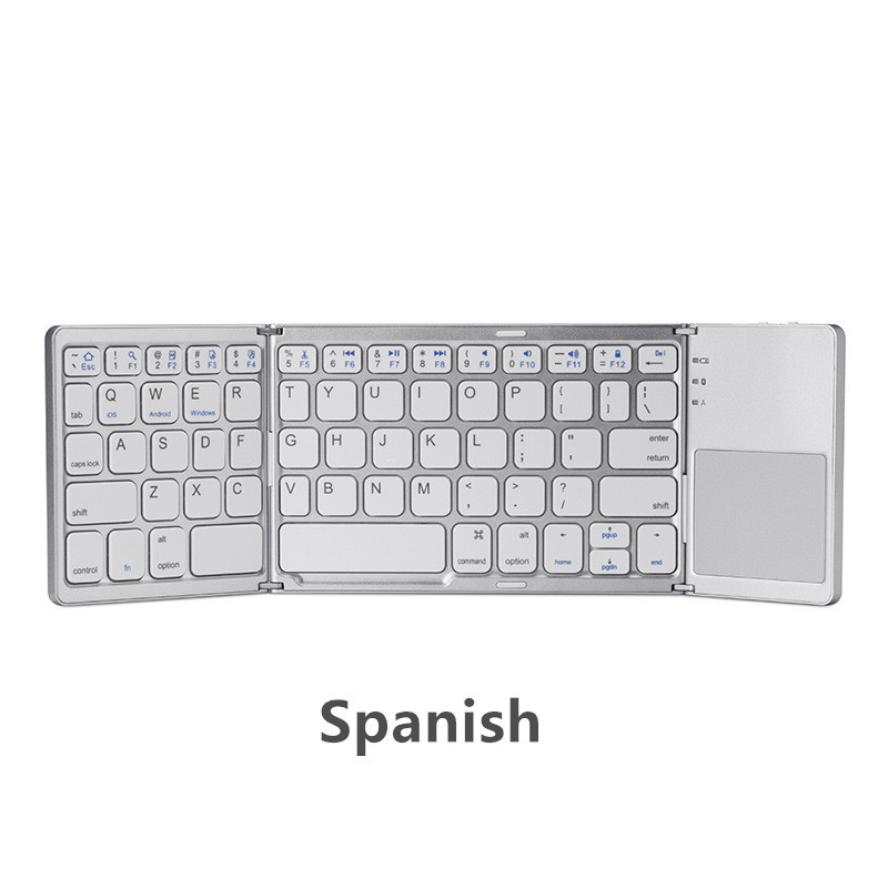 Ultra-thin Tri-fold Folding Touch Keyboard - Image 3