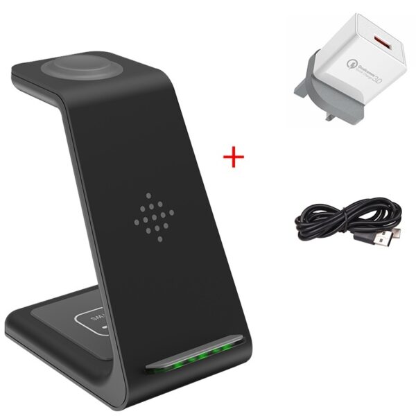 3 In 1 Fast Charging Station Wireless Charger Stand Wireless Quick Charge Dock For Phone Holder - Image 5