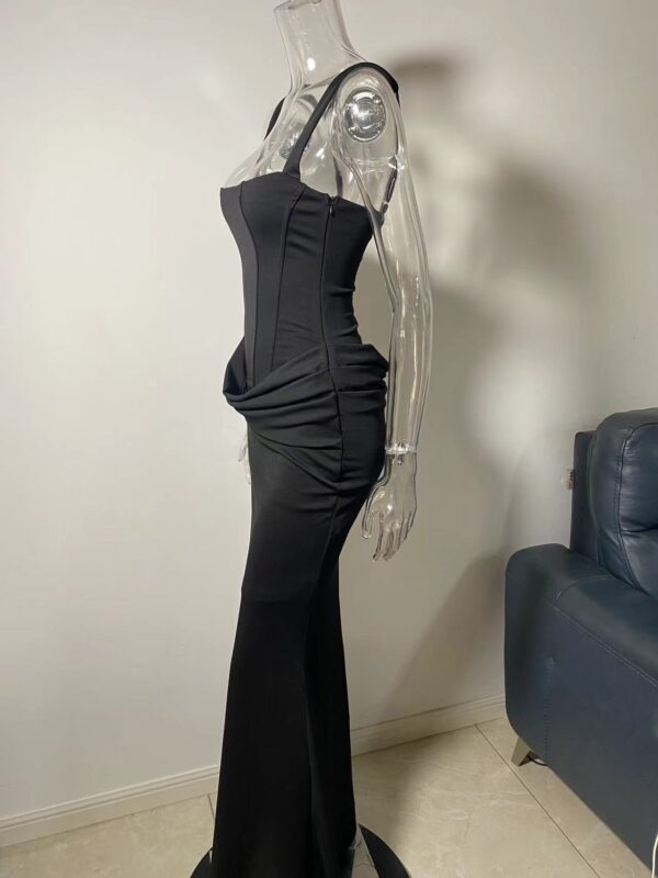 Elegant Strapless Long White Slip Dress For Women - Image 11