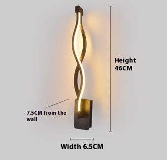 led wall lamp nordic minimalist bedroom bedside lamp - Image 15