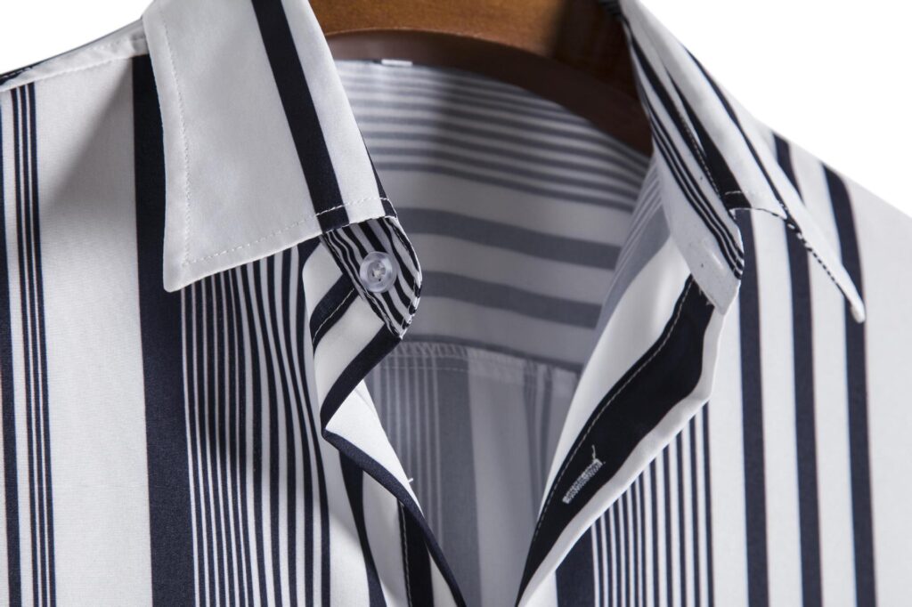 Men's Striped Fashionable Loose Short-Sleeve Shirt