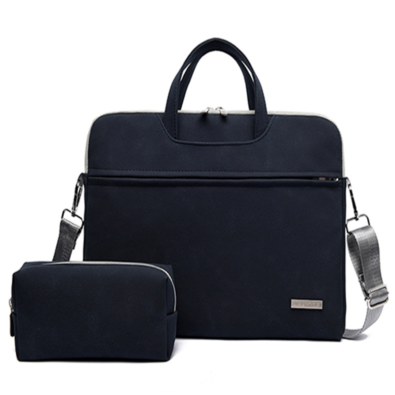 PU Leather Women Laptop Bag Notebook Carrying Case Briefcase For Macbook Air 13.3 14 15.6 Inch Men Handbags Shoulder Mouse Bag - Image 18