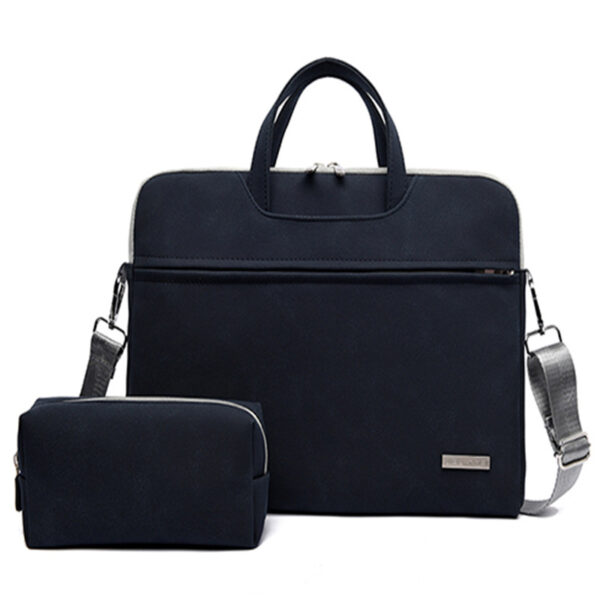 PU Leather Women Laptop Bag Notebook Carrying Case Briefcase For Macbook Air 13.3 14 15.6 Inch Men Handbags Shoulder Mouse Bag - Image 19