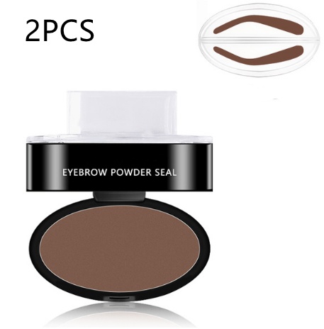 Eyebrow Powder Stamp Tint Stencil Kit Cosmetics Professional Makeup Waterproof Eye Brow Stamp Lift Eyebrow Enhancers Stencil Kit - Image 19
