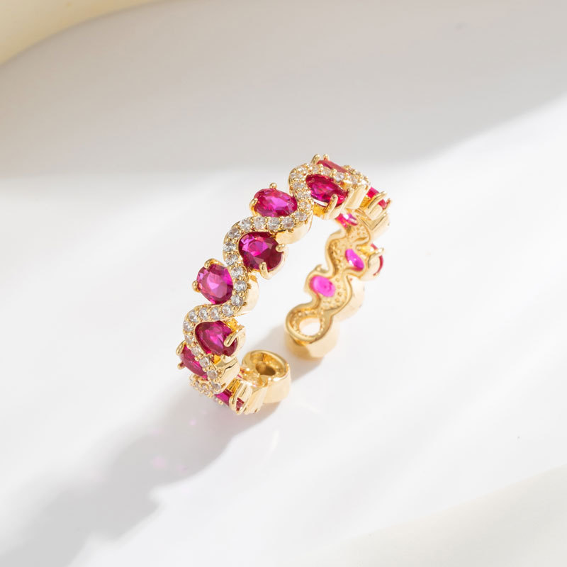 Sparkling Zircon Fashion Hot Selling Open Ring - Image 7