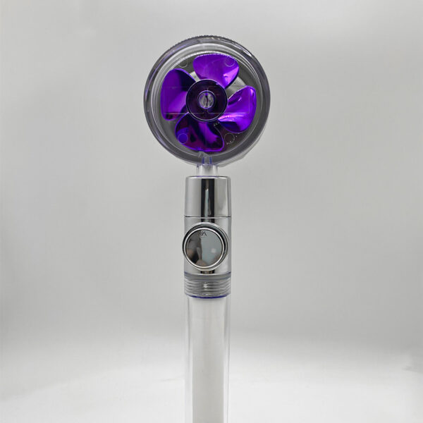 Shower Head Water Saving Flow 360 Degrees Rotating With Small Fan ABS Rain High Pressure Spray Nozzle Bathroom Accessories - Image 49