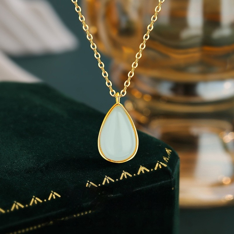 Dainty Water-drop Clavicle Necklace For Women - Image 2