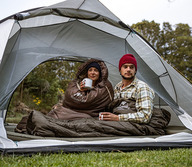 Naturehike Series Envelope Hooded Sleeping Bag Outdoor Camping Autumn And Winter Cold-proof Double - Image 22