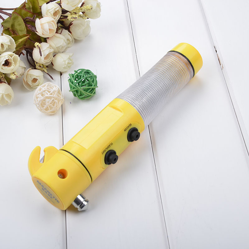 Car Auto LED Torch Flashlight Emergency Safety Hammer Belt Cutter Escape Tools - Image 2