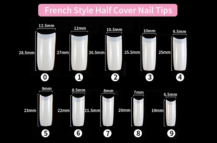 500 French nails - Image 2