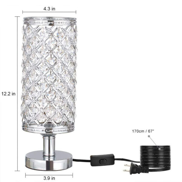 New Modern Crystal Table Lamp With Stylish Personality And Warm Bedside Decoration For Bedroom And Living Room - Image 16