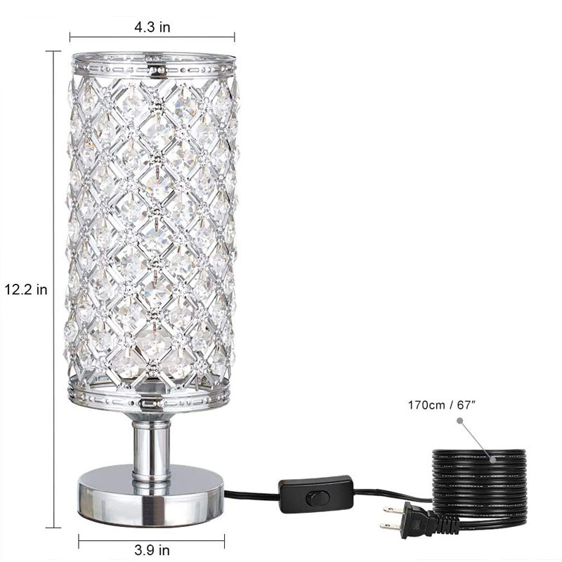 New Modern Crystal Table Lamp With Stylish Personality And Warm Bedside Decoration For Bedroom And Living Room - Image 17