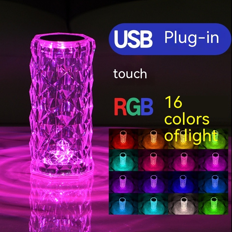 Crystal Rose Lamp Atmosphere Creative Led Table Lamp - Image 22