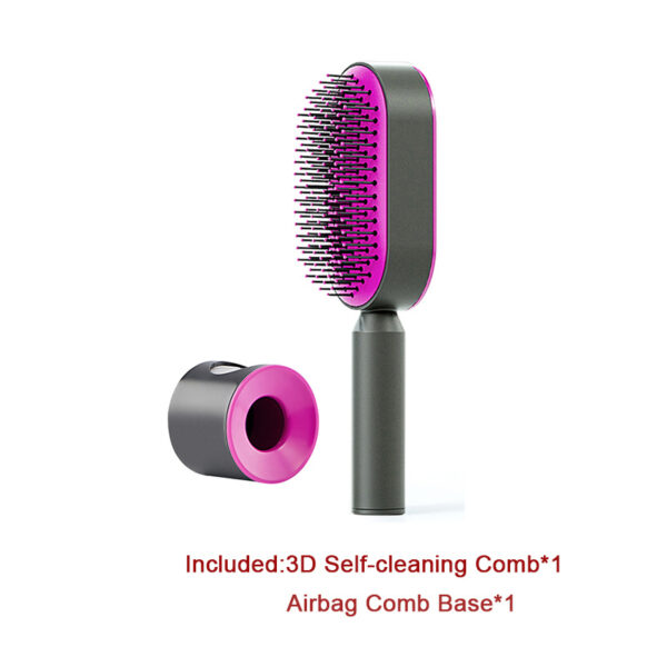 Self Cleaning Hair Brush For Women One-key Cleaning Hair Loss Airbag Massage Scalp Comb Anti-Static Hairbrush - Image 44