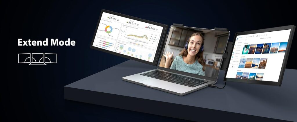 14-inch Dual-Screen Portable Monitor Laptop Expansion Screen