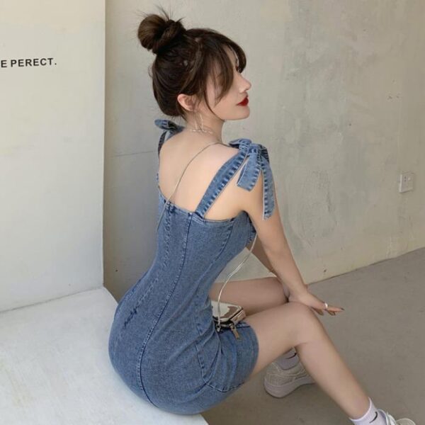 Hong Kong-style Retro Sexy Tube Top Slip Dress - Image 3