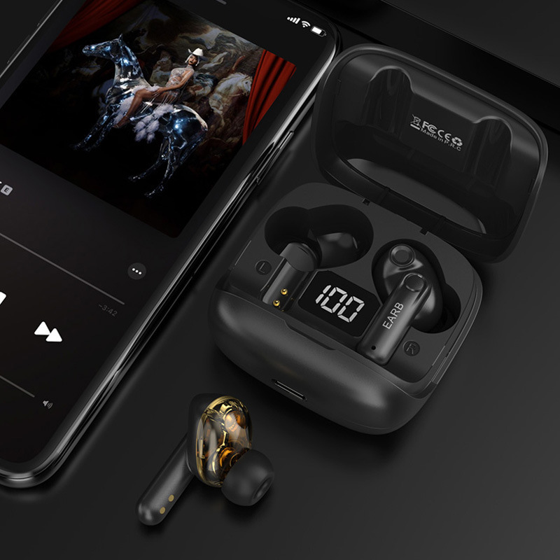 New Mini Transparent Wireless Bluetooth Headset Digital Display ENC Noise Reduction True Wireless Sports Music - Image 28
