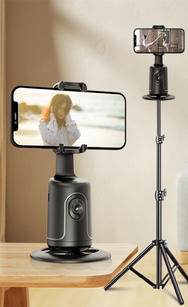 360 Auto Face Tracking Gimbal AI Smart Gimbal Face Tracking Auto Phone Holder For Smartphone Video Vlog Live Stabilizer Tripod