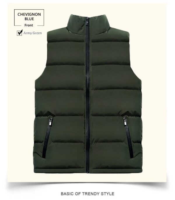 Vest-style Men's Autumnwinter Down Cotton-padded Garment - Image 8
