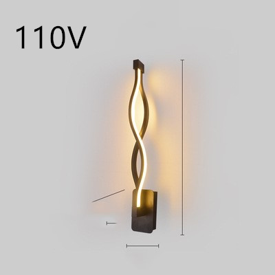 led wall lamp nordic minimalist bedroom bedside lamp - Image 40
