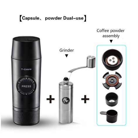 Mini Espresso Coffee Maker Portable Rechargeable  Mech - Image 8