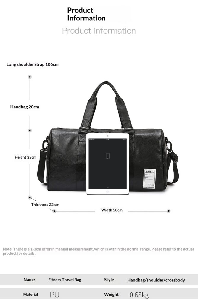 Men's Large-Capacity Fashionable Sports Fitness Bag