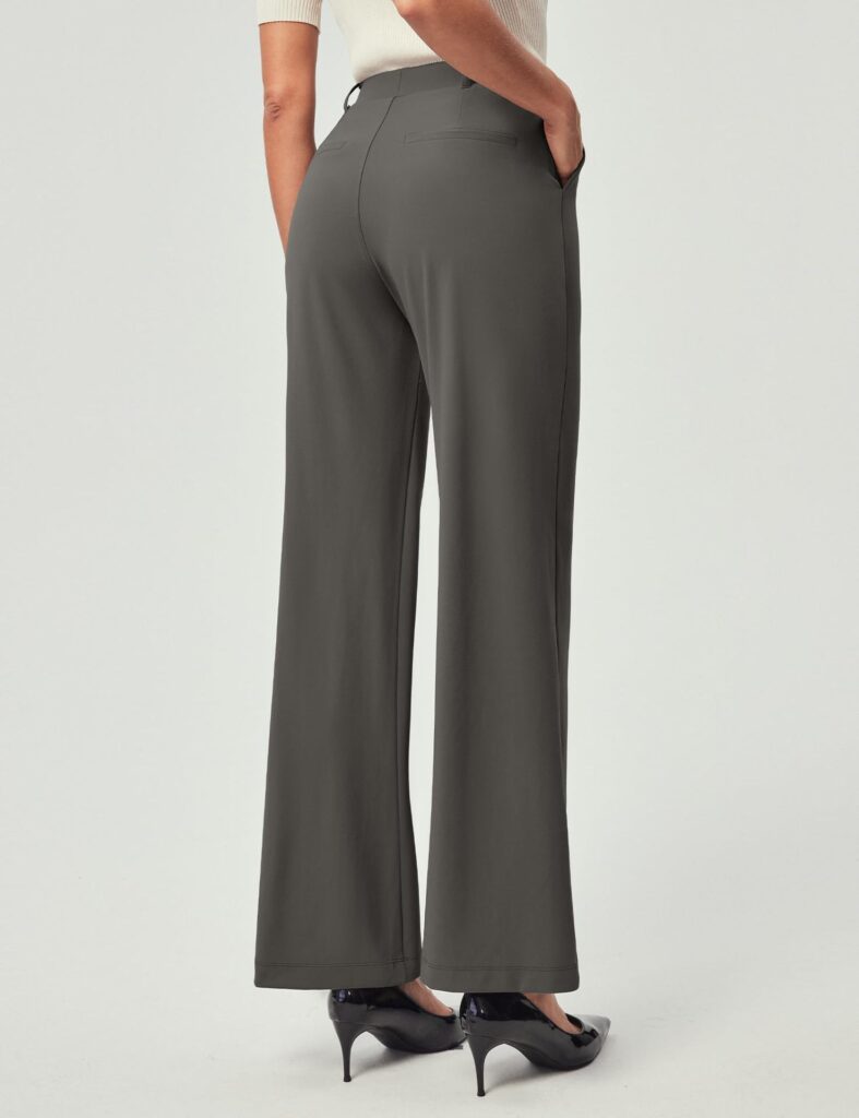 Womens High-Waisted Stretchy Work Business Casual Pants