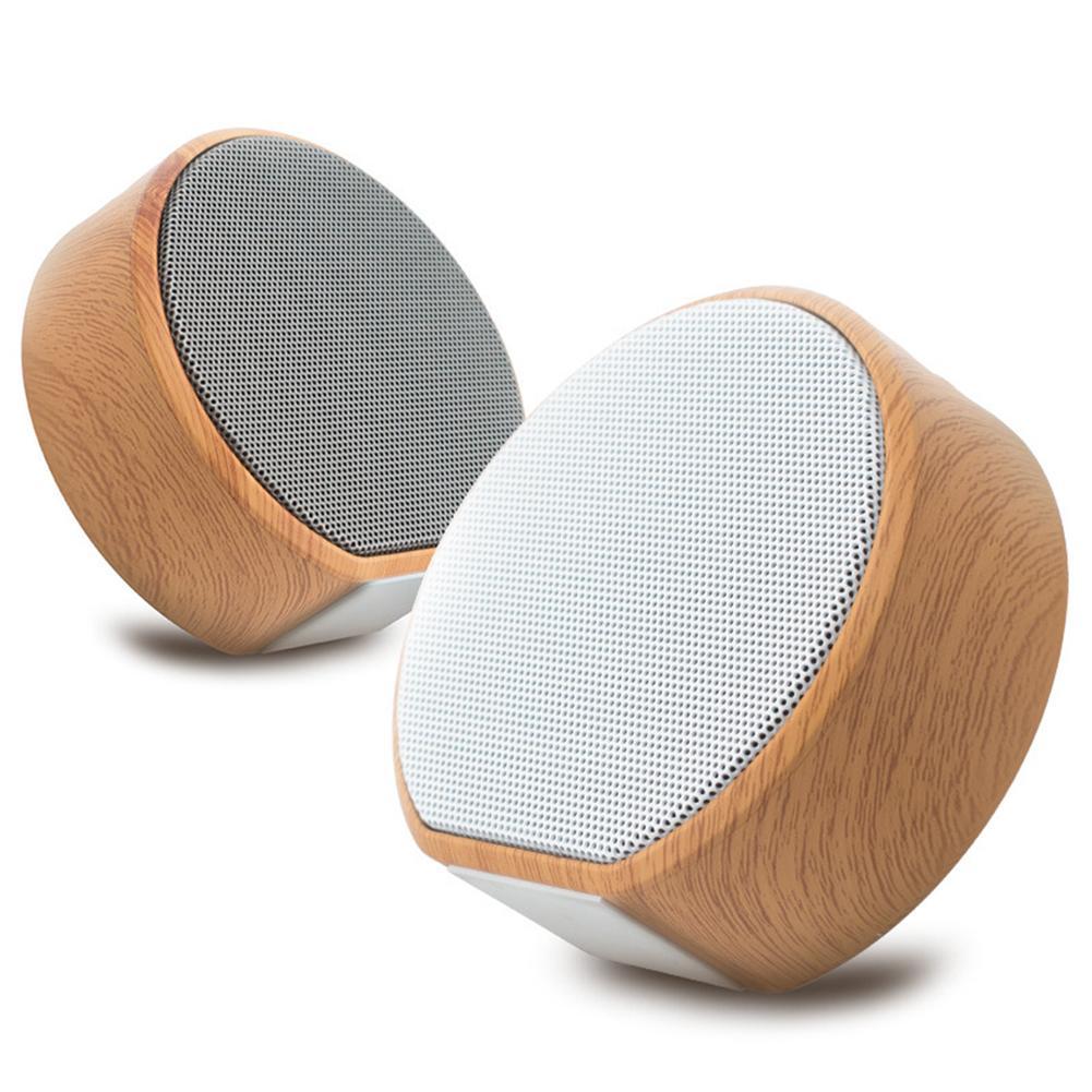 Mini Wood Bluetooth Speaker Portable Outdoor Wireless Support AUX TF - Image 1
