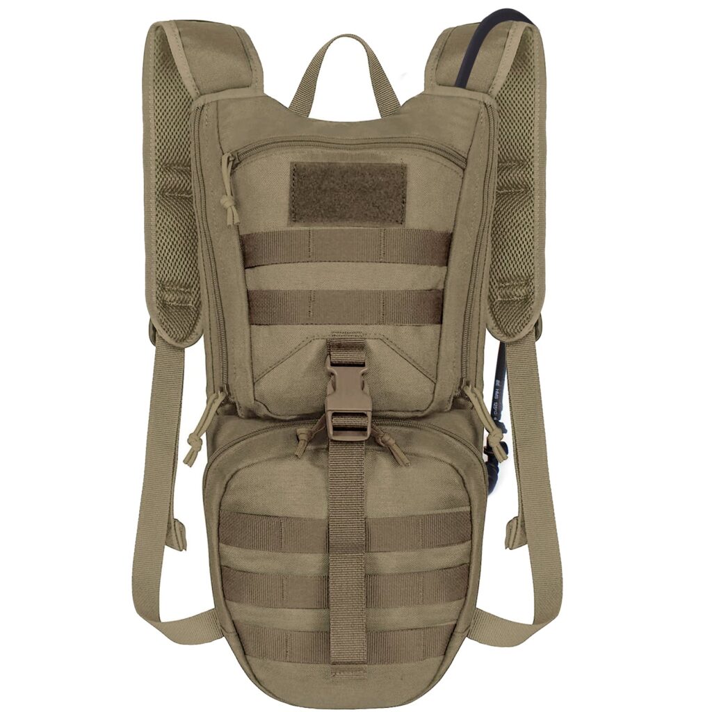 Tactical Hydration Backpack With 2.5L Bladder and Thermal Insulation