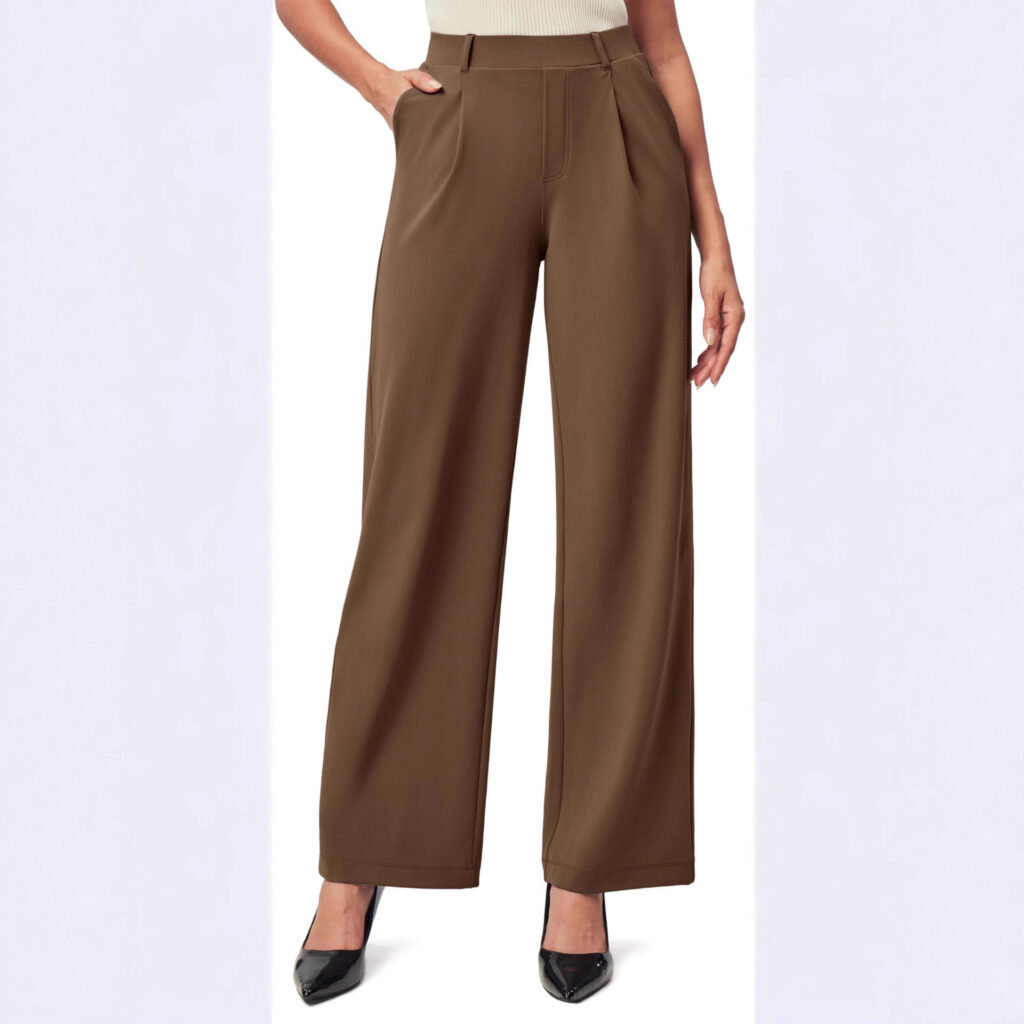 Womens High-Waisted Stretchy Work Business Casual Pants