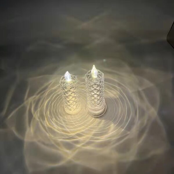 Rose Pattern Refraction Led Electronic Candle Light - Image 2