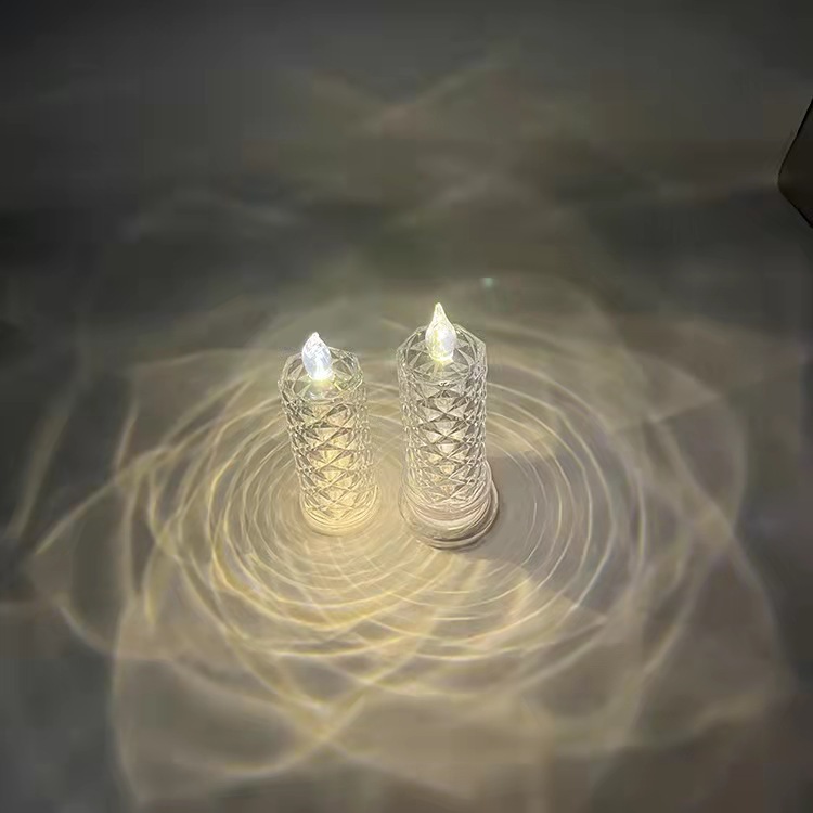 Rose Pattern Refraction Led Electronic Candle Light - Image 2