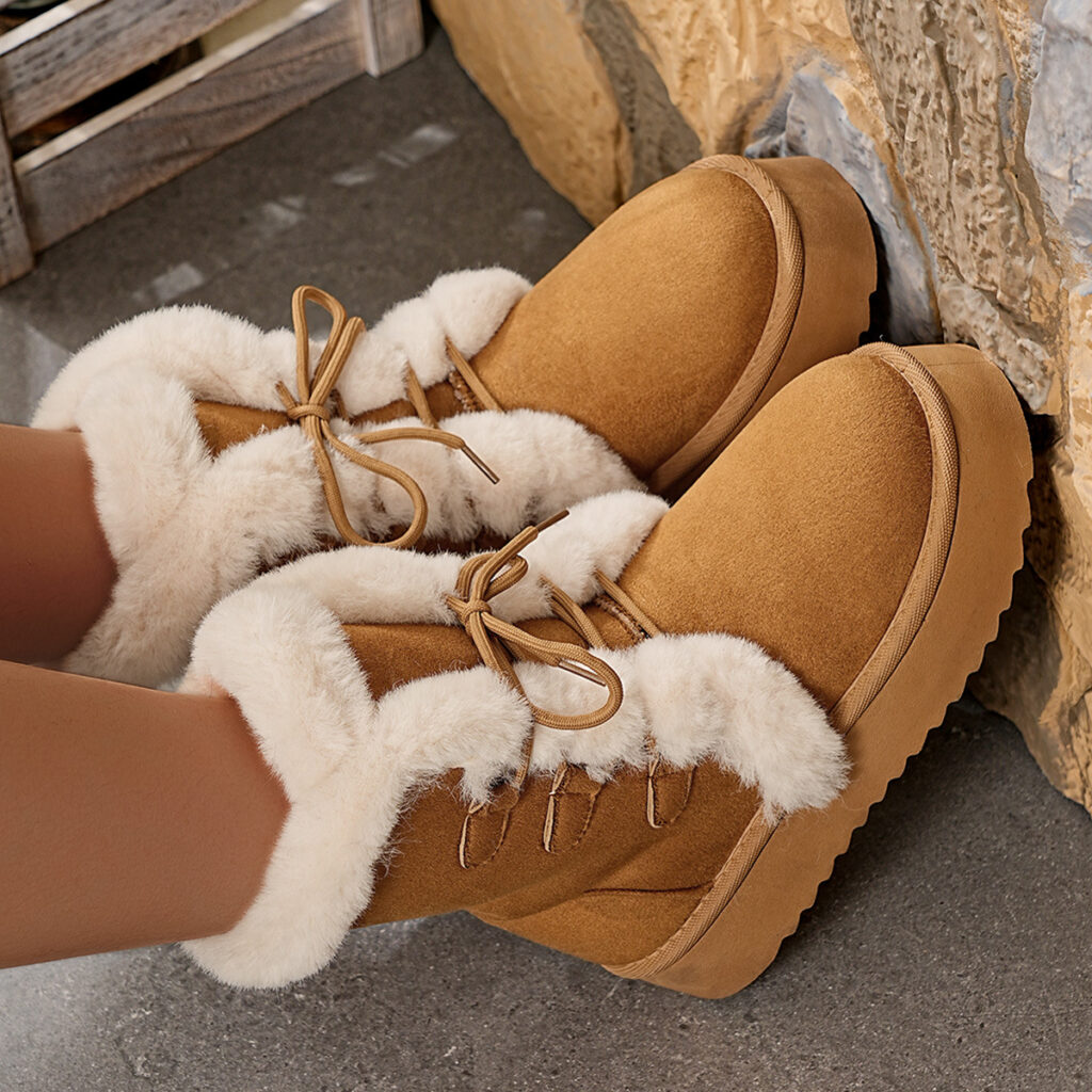 Women's Fashionable Low-Top Thick-Soled Casual Cotton Shoes