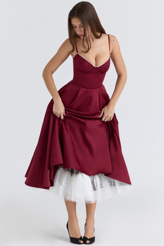 Women's Casual Lace-Patchwork Fishtail Dress