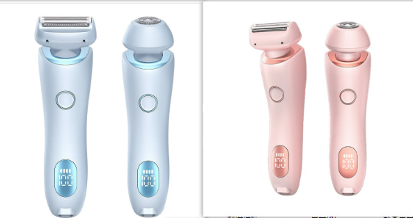 2 In 1 Hair Removal Epilator USB Rechargeable Trimmer Women Body Razor Face Leg Armpit Bikini Hand Pubic Shaver Hair Remover - Image 34