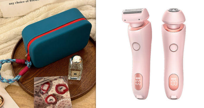 2 In 1 Hair Removal Epilator USB Rechargeable Trimmer Women Body Razor Face Leg Armpit Bikini Hand Pubic Shaver Hair Remover - Image 26