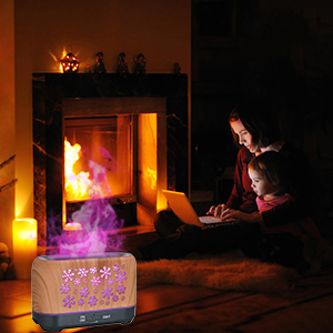 Christmas Snowflake Pattern Humidifier Household Colorful Aromatherapy Humidifier Atmosphere Colorful Diffuser - Image 16