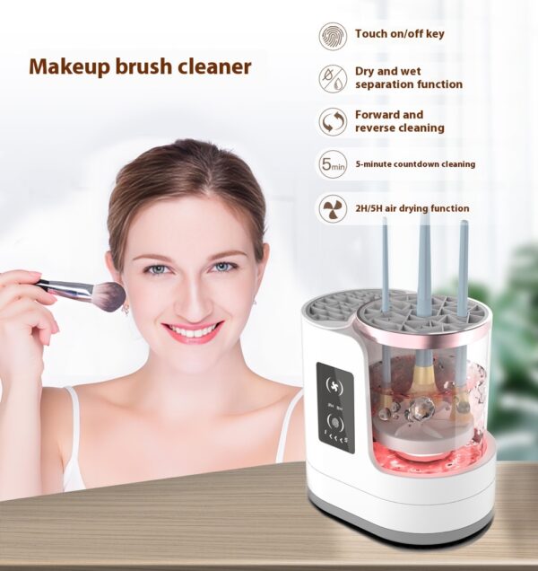 Electric Makeup Brush Cleaner Rechargeable Makeup Brushes Cleaning Tool Automatic Makeup Brush Cleaning Stand Device - Image 16