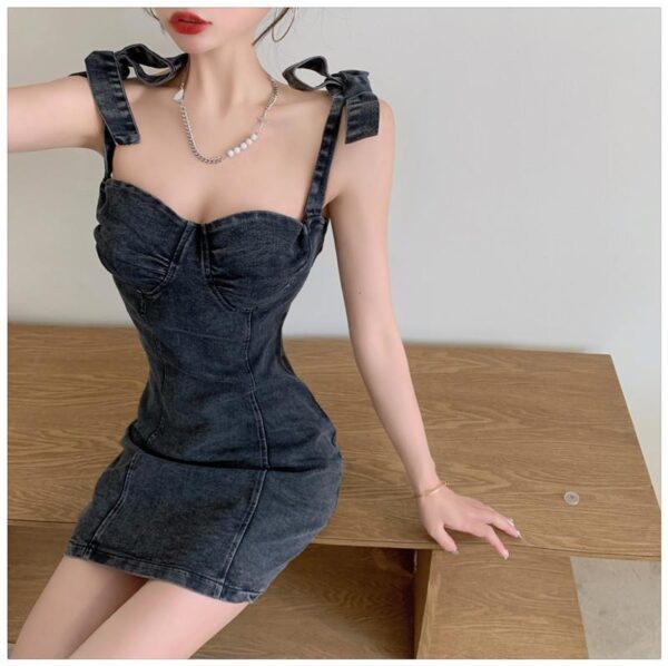 Hong Kong-style Retro Sexy Tube Top Slip Dress - Image 9