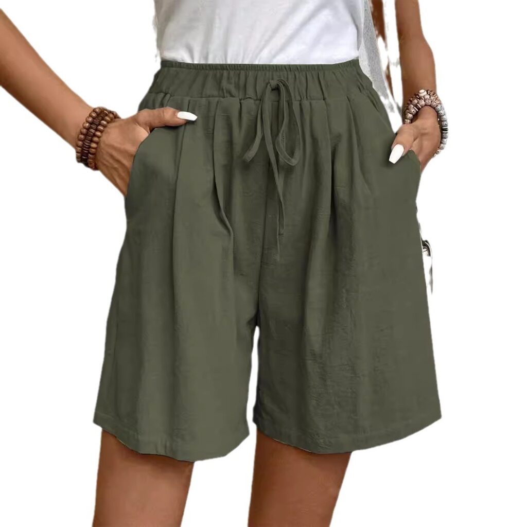 Ice Silk Wide-leg Shorts Casual And Versatile