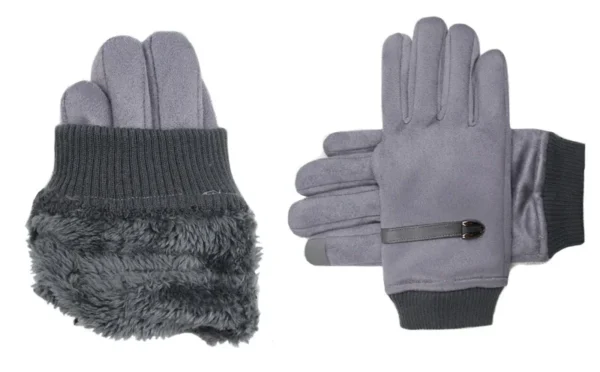 Winter Men's Gloves Suede - Image 10