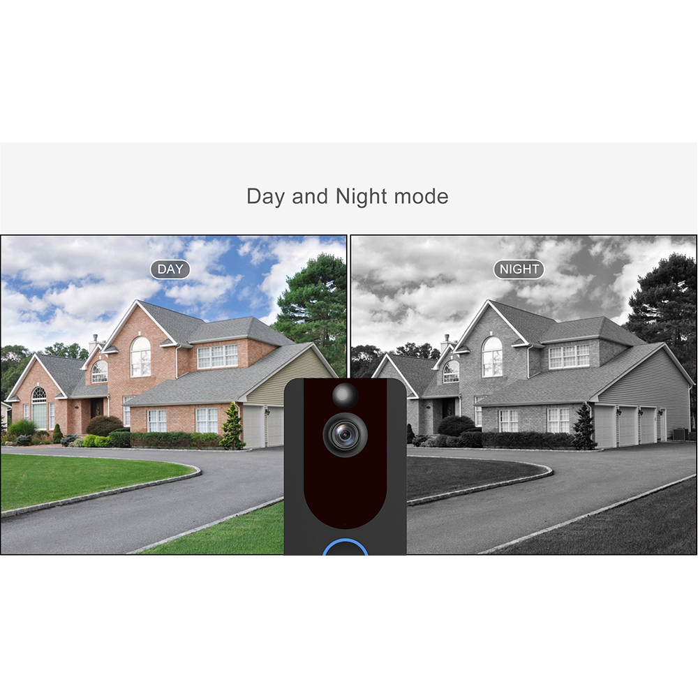 Smart WiFi Video Doorbell Camera Visual Intercom With Chime Night Vision IP Door Bell Wireless Security Camera - Image 8
